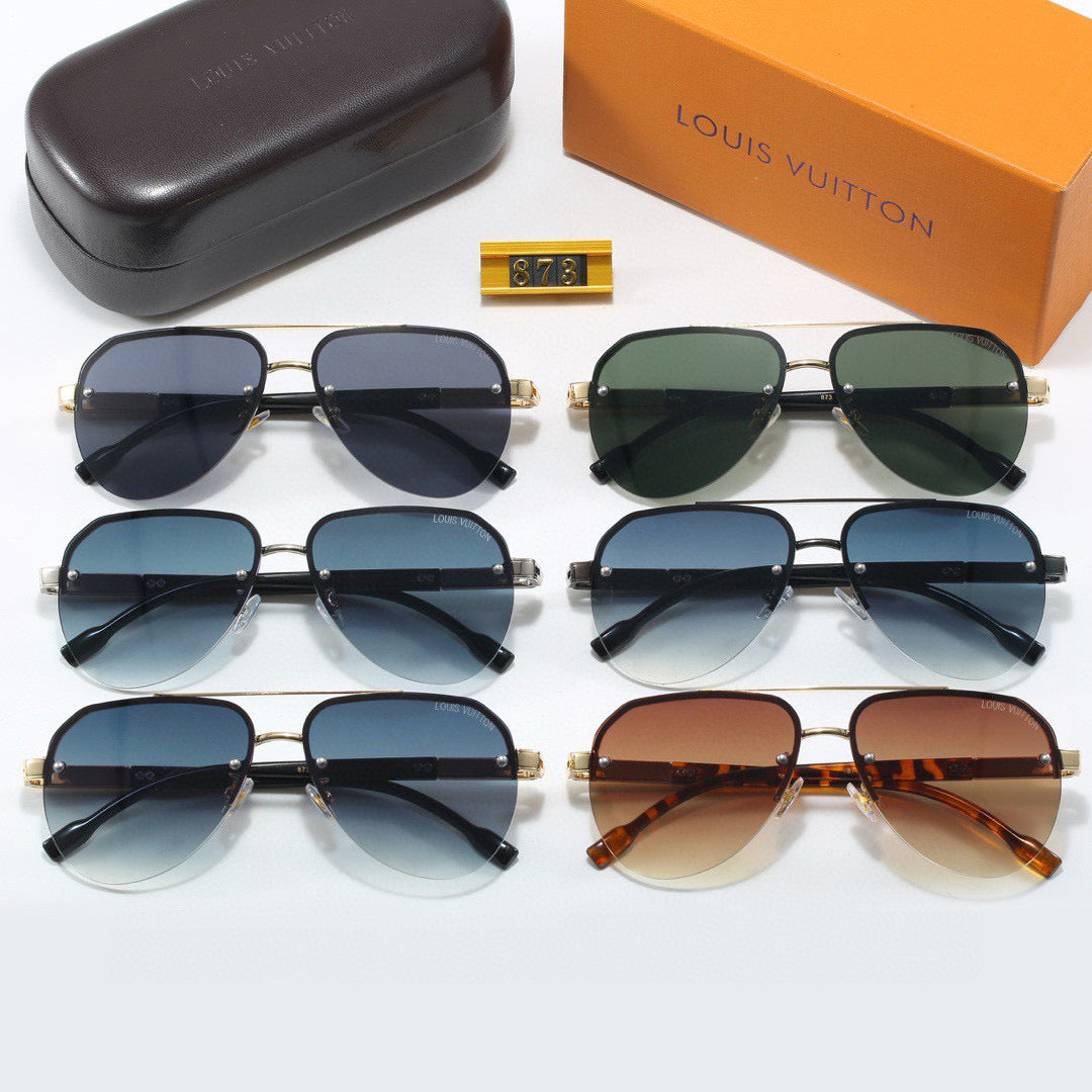 Metal Pilot Multi Color Sunglasses 873