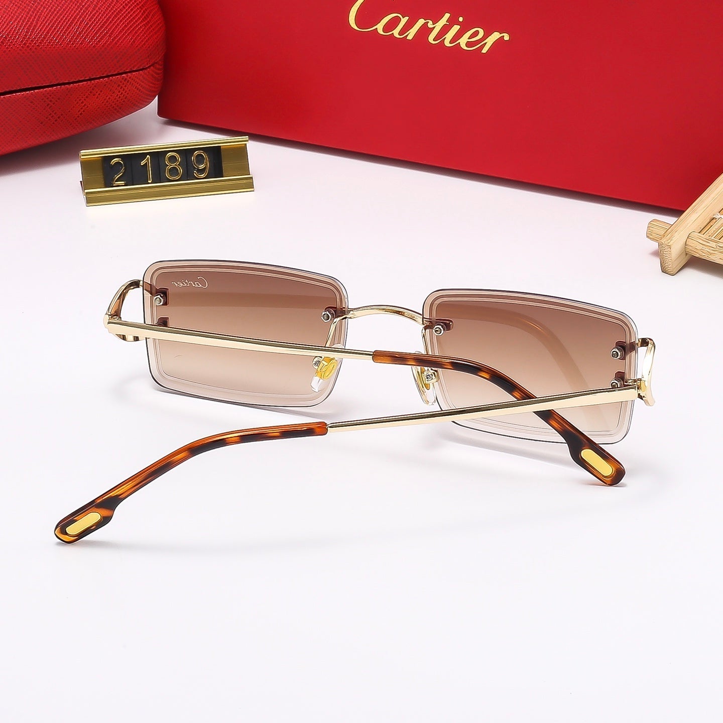 Fashion Square Frameless Sunglasses 2189