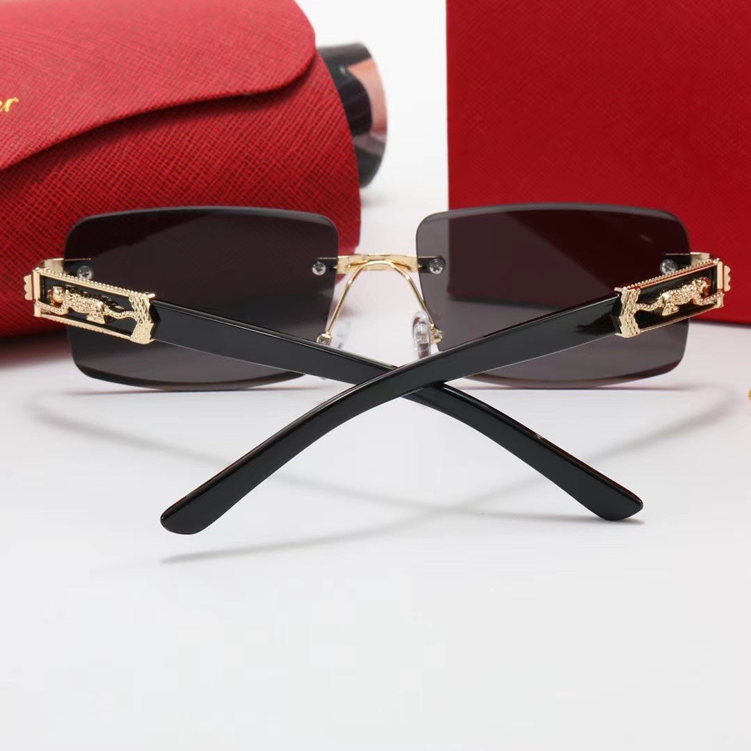 Wooden Square Fashion Sunglasses 3458