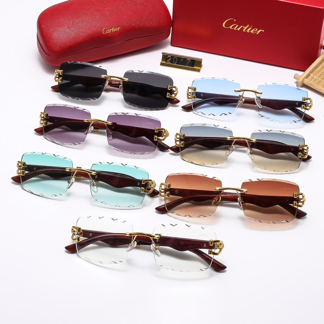 Diamond Cut 7 Colors Wooden Fashion Sunglasses 2017