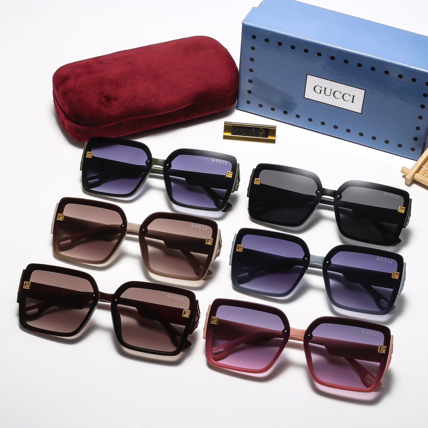 6 Colors Fashion Square-framed Sunglassesâ2319