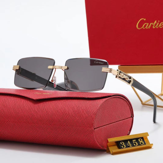 Wooden Square Fashion Sunglasses 3458