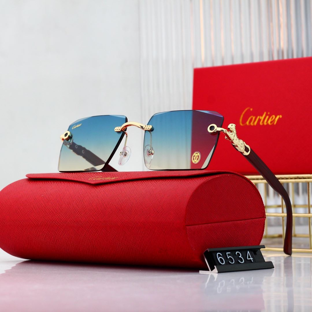 Wooden Leg Square 6 Colors Fashion Sunglasses 6534