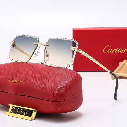 Diamond Cut Fashion Gradient Sunglasses 2136