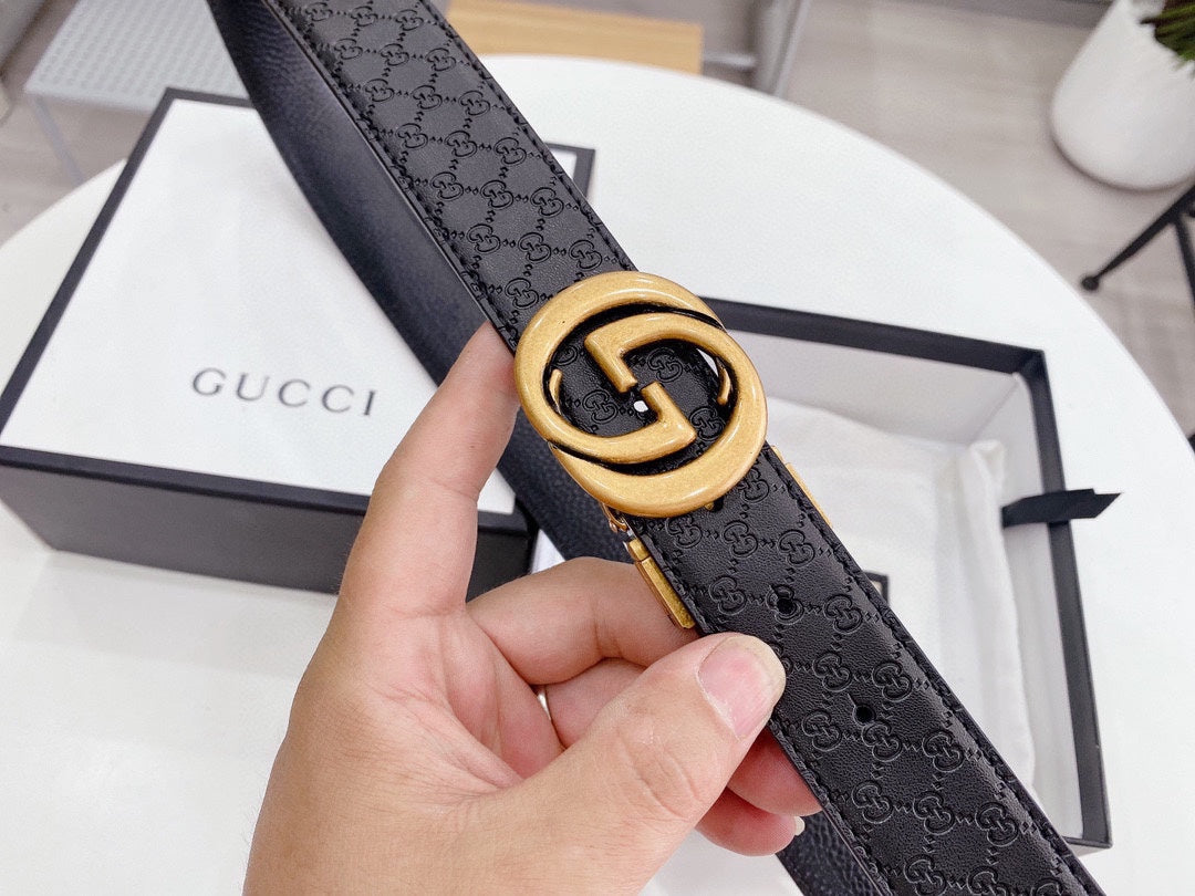 2 Styles L Double G Belt
