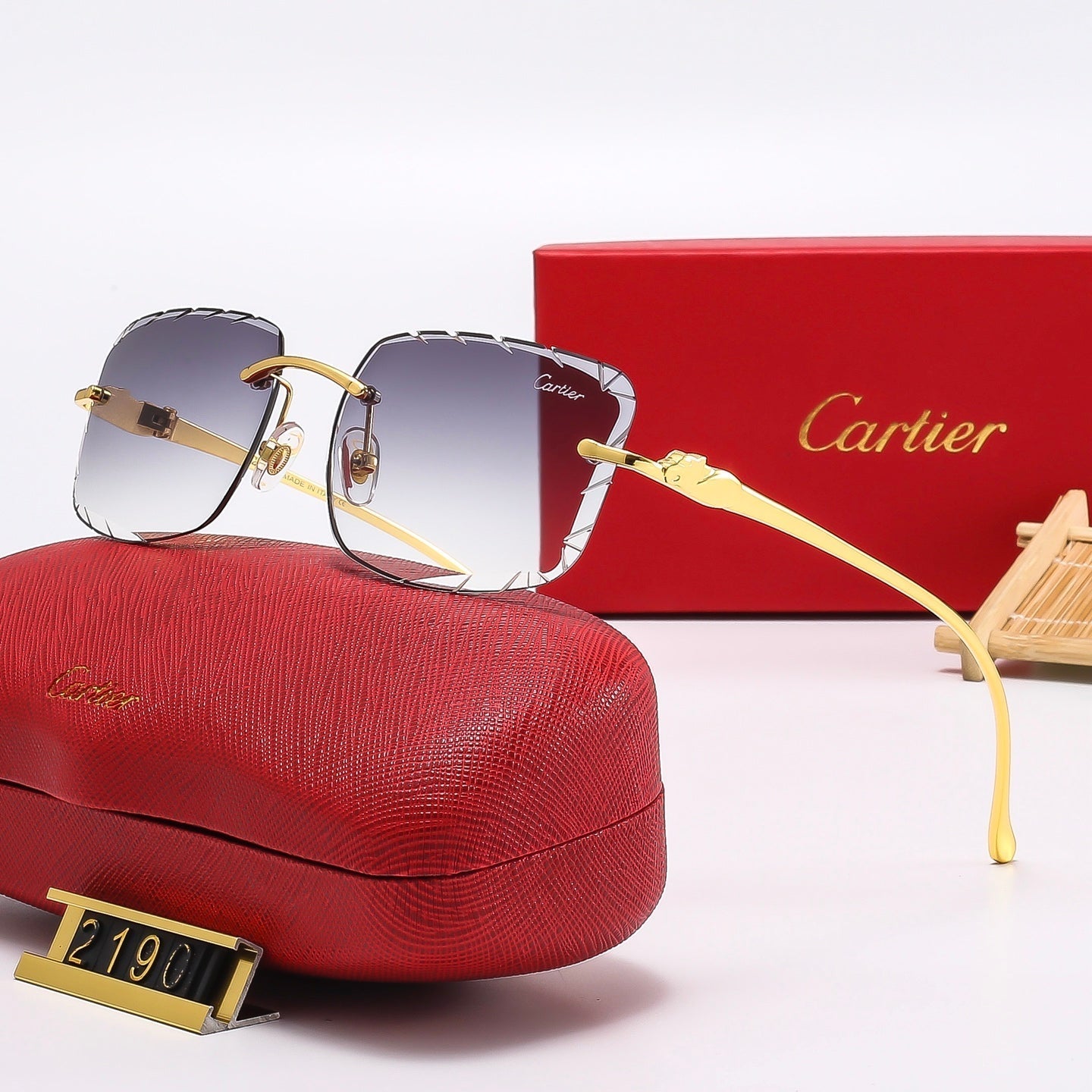 Fashion Square  Frameless Sunglasses 2190