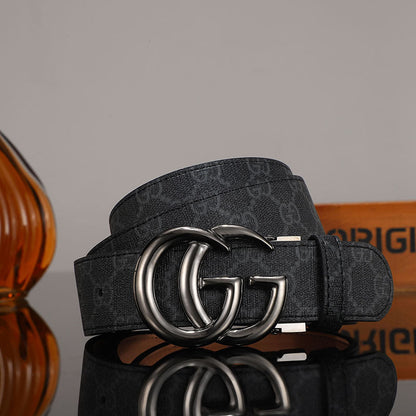 3 Colors printed letter leather belt