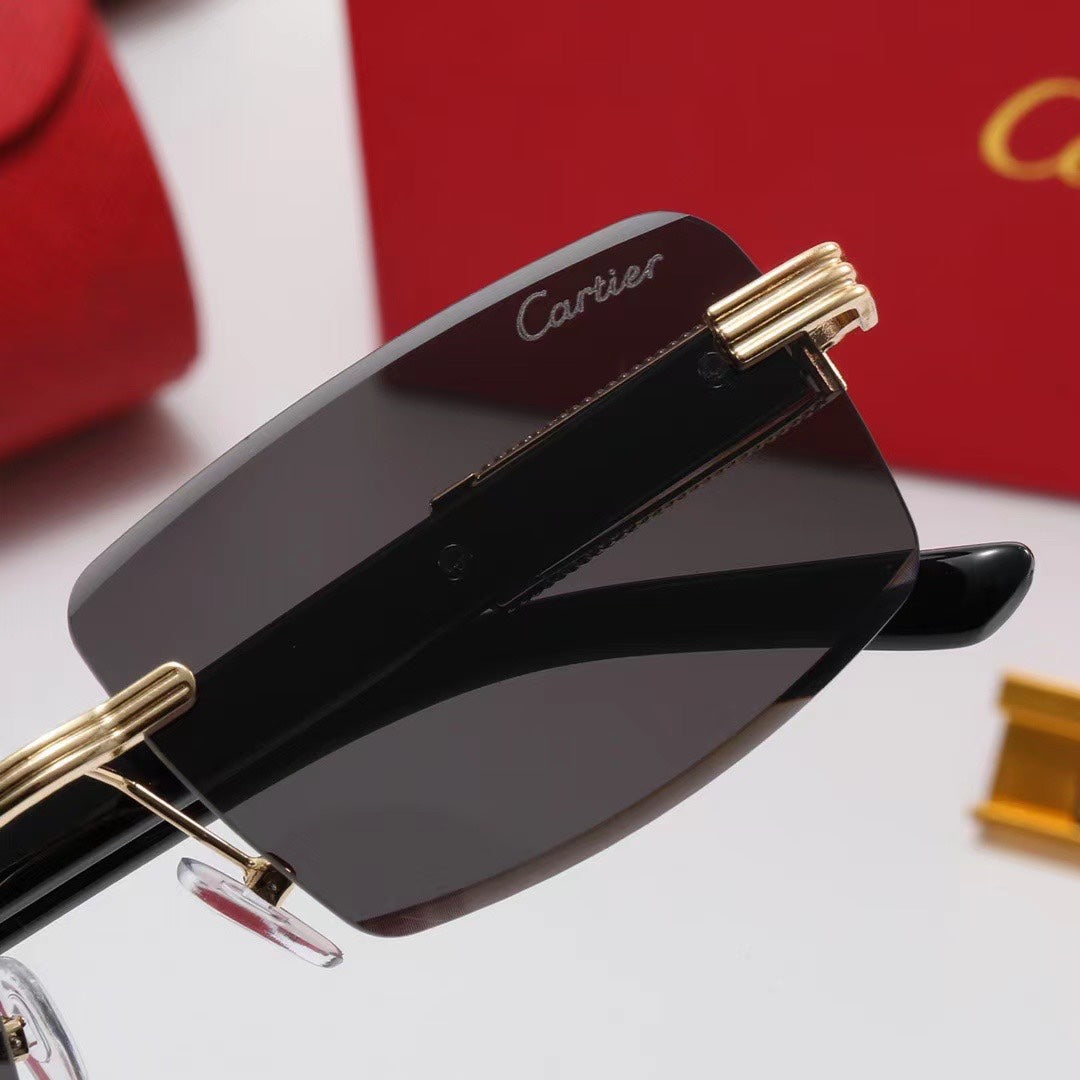 Wooden Square Fashion Sunglasses 3458