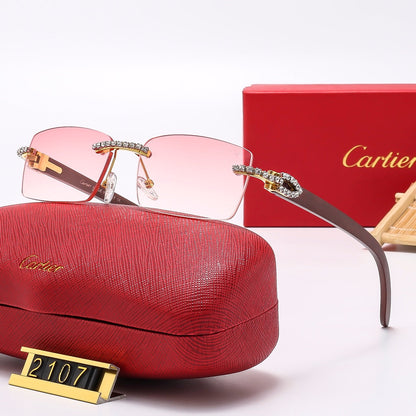 6 Colors Diamond Frameless Sunglasses 2107
