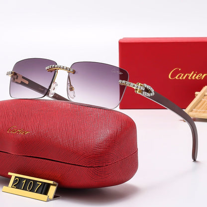 6 Colors Diamond Frameless Sunglasses 2107